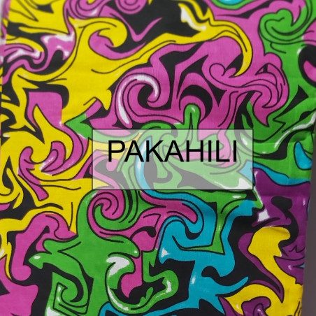 Tissu Wax 100% Coton  -Vortex Tropical