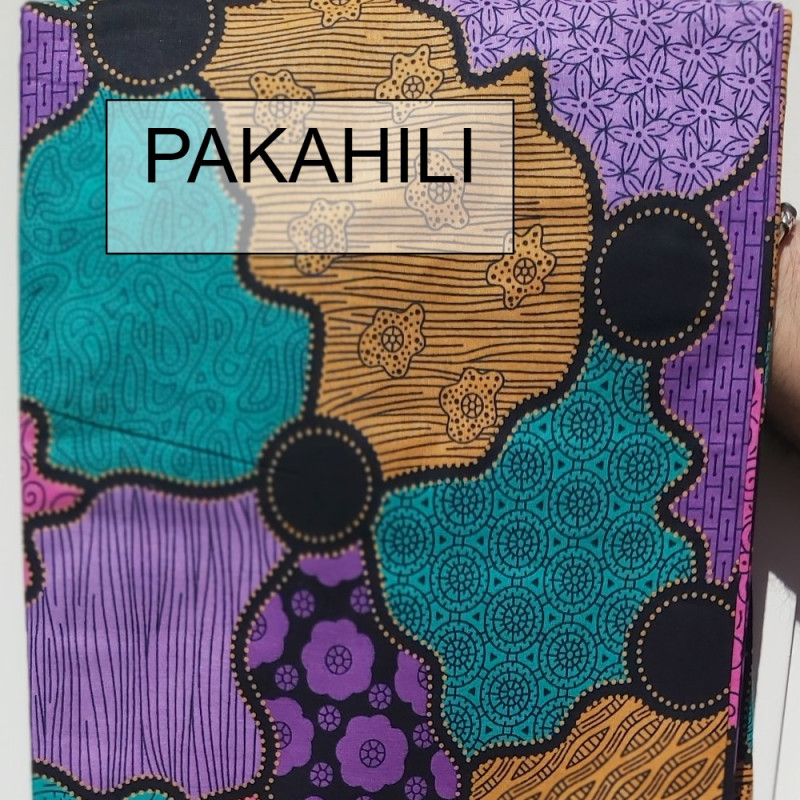 Tissu Wax 100% Coton - Motifs mosaïque